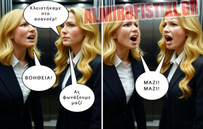 Ξανθιές στο ασανσέρ