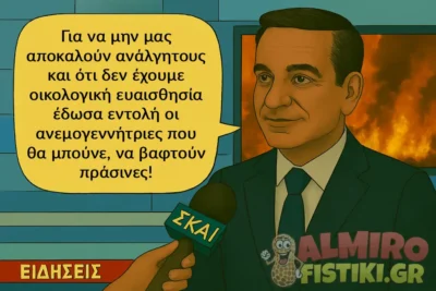 Πράσινες λύσεις σε κόκκινο φόντο