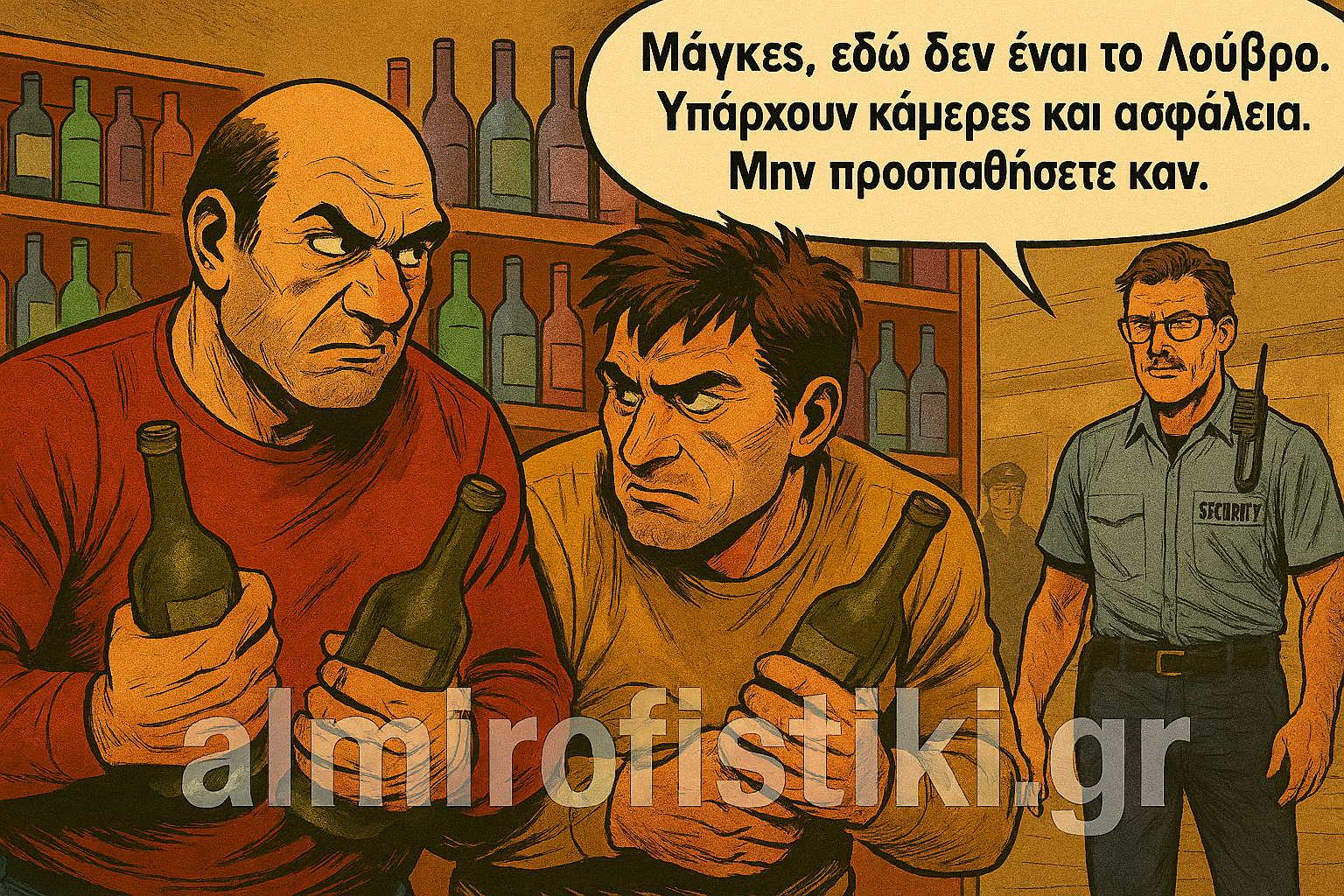 AlmiroFistiki Toons louvre supermarket