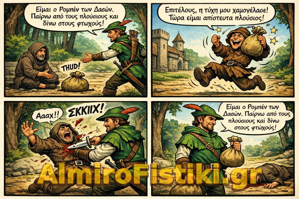 Μάθημα οικονομίας από τον Ρομπέν των Δασών