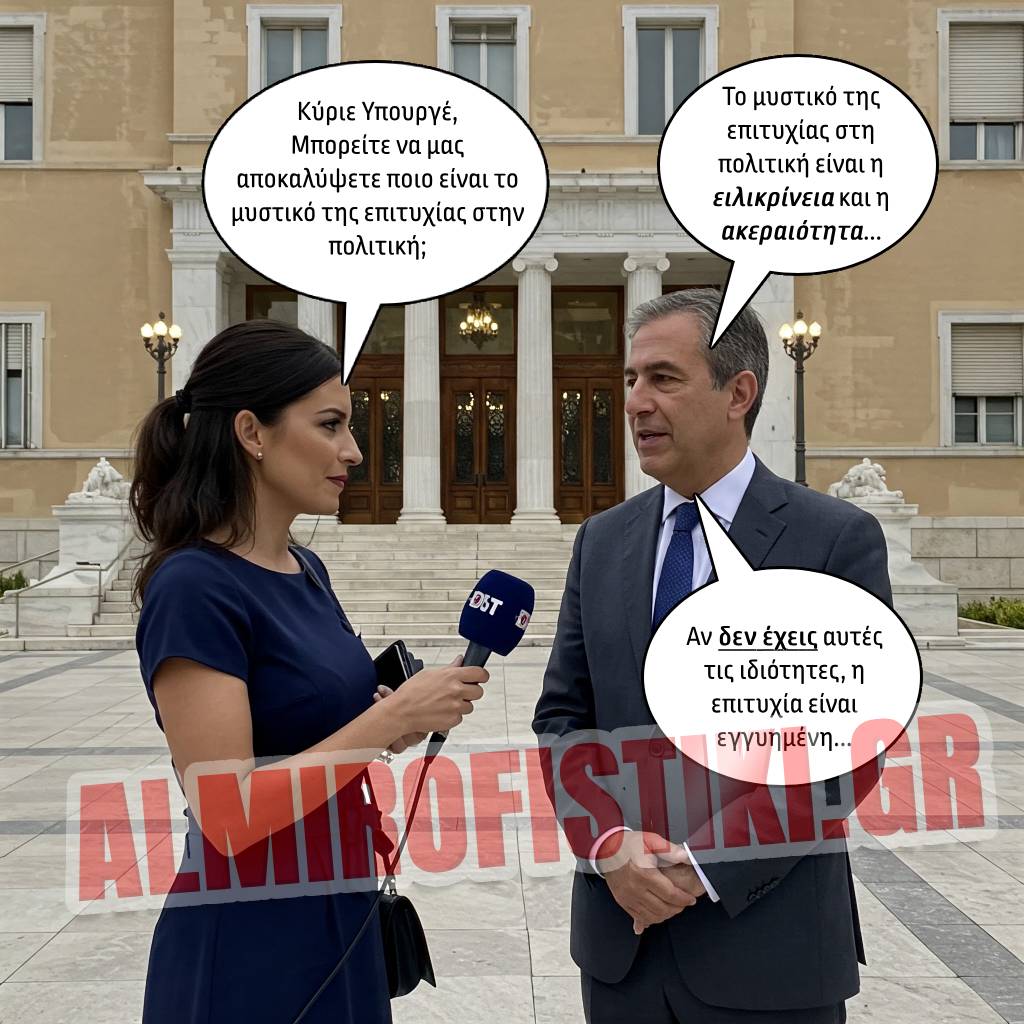 Υπουργός αποκαλύπτει το μυστικό επιτυχίας στην πολιτική