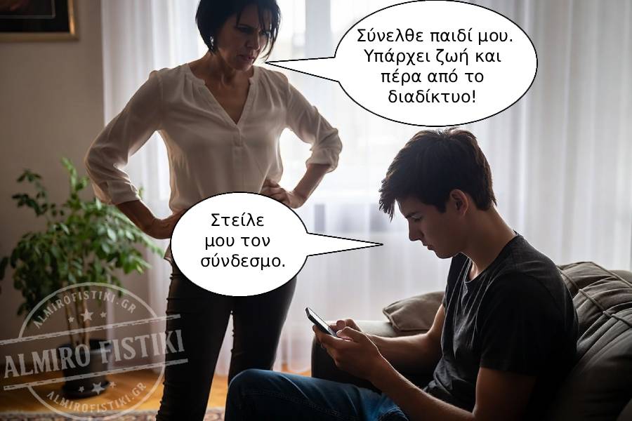Μαμά ζητά από τον γιο να κλείσει το διαδίκτυο — κι εκείνος της...