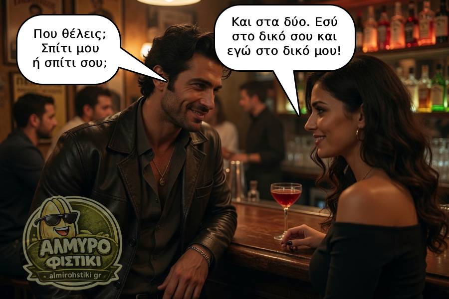Φλερτ σε μπαρ: «Σπίτι μου ή σπίτι σου;»