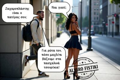 ζαχαροπλάστης είναι ο πατέρας σου;