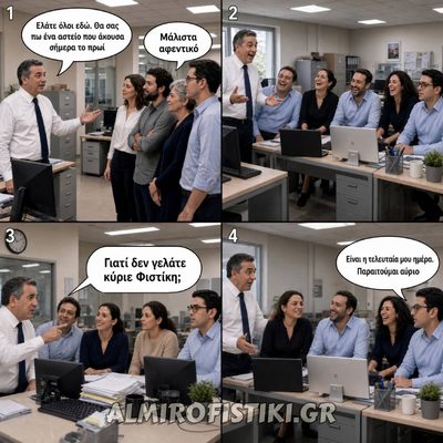 Υπάλληλος δεν γέλασε στο αστείο του αφεντικού γιατί…