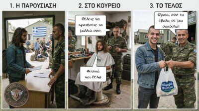 Διάλογος για τη διατήρηση των μαλλιών με απροσδόκητη ανατροπή