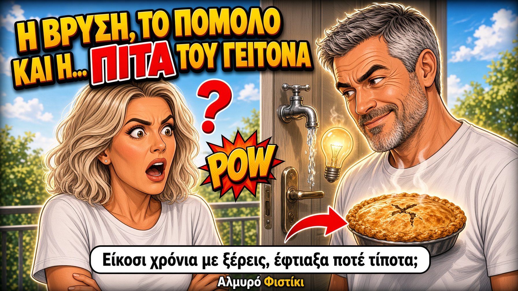 Ο γείτονας έφτιαξε ό,τι δεν έφτιαξε ο άντρας. Και η γυναίκα...
