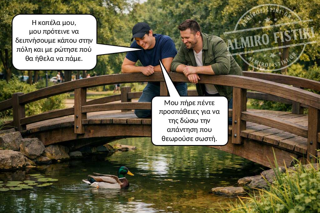 Άντρας εξηγεί ότι χρειάστηκε 5 προσπάθειες για να μαντέψει ποιο εστιατόριο "ήθελε" η κοπέλα του.