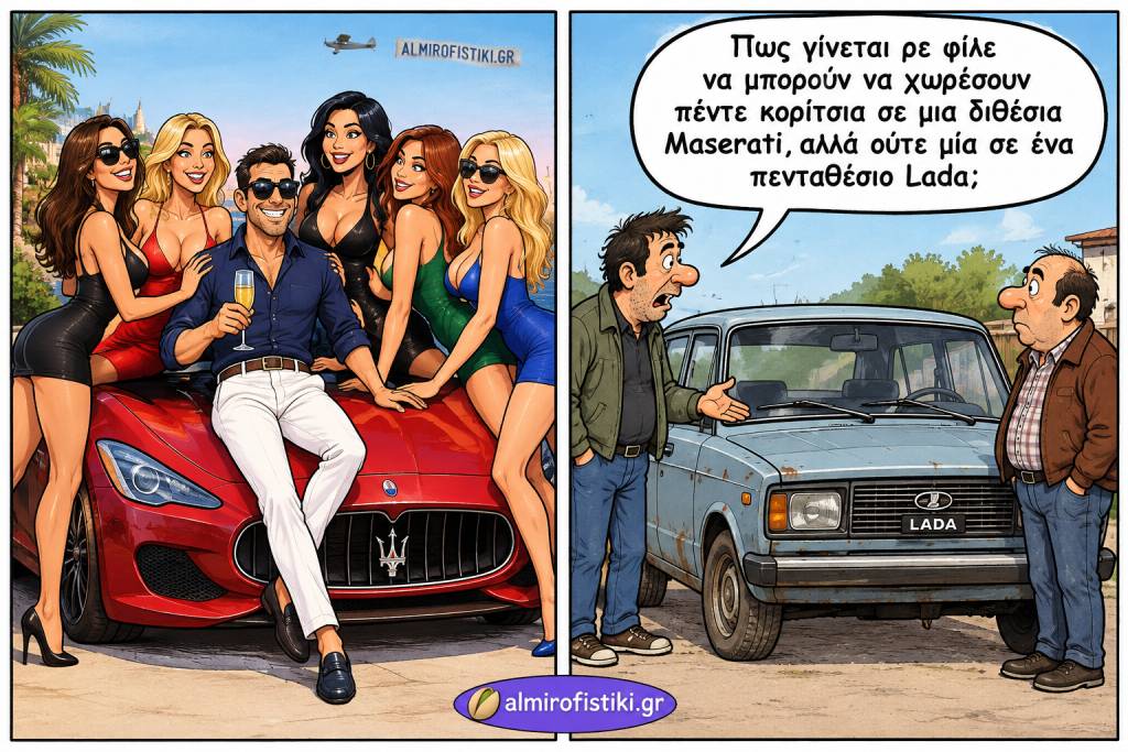 Πέντε κορίτσια χωράνε σε Maserati, μηδέν σε Lada — το μυστήριο της «χωρητικότητας» αποκαλύπτεται!